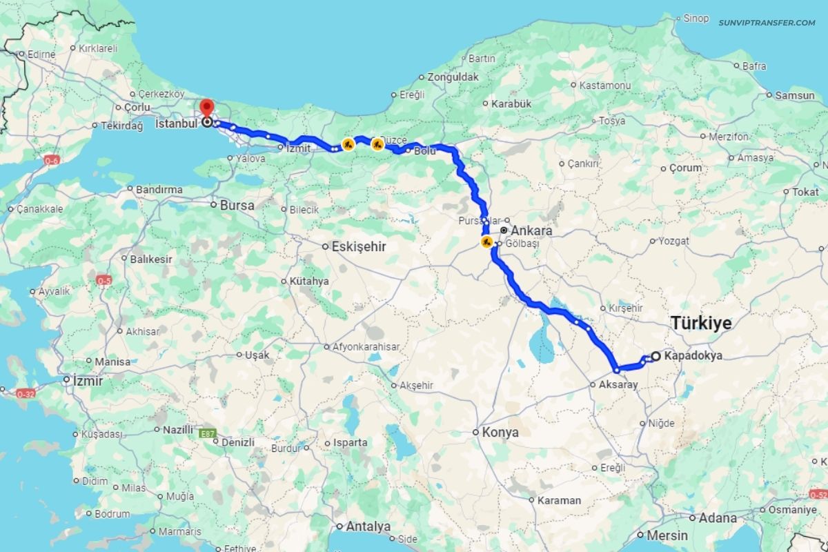 Cappadocia to Istanbul Transfer